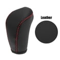 thumbnail image 5 of Car Faux Leather Black Gear Shift Knob Cover for Subaru Forester 2014 2014 2016 2017 Impreza XV Crosstrek Red Line, 5 of 7