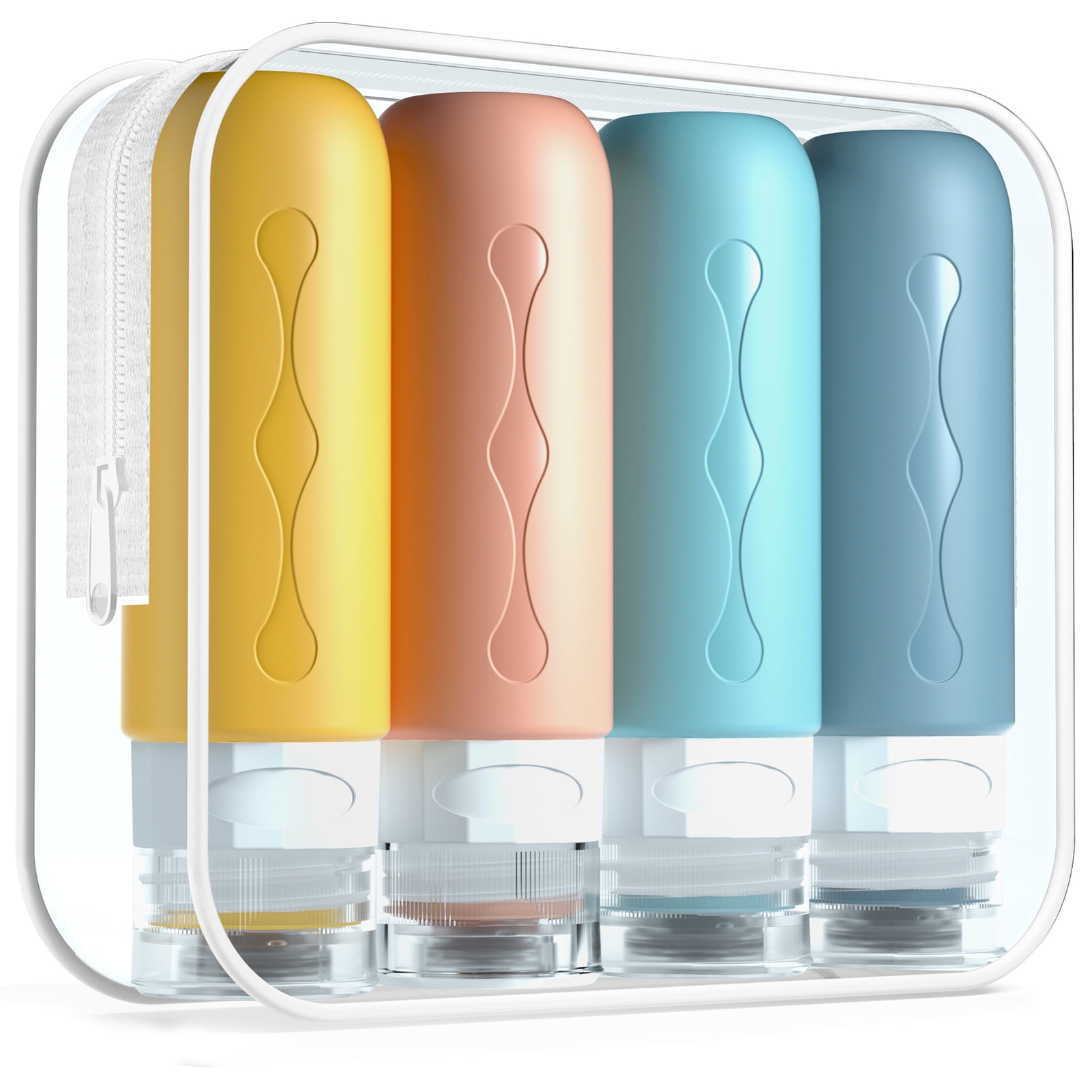 Micebay Travel Bottles for Toiletries, Tsa Approved, Travel Size Containers, BPA Free Leak Proof Tubs Refillable Liquid Accessories for Cometic Shampoo and Lotion Soap