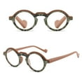 thumbnail image 3 of Women Thick Retro Small Round Coffee Reading Glasses Fashion Trendy Personalized Presbyopic Glasses Plastic Readers +2.50, 3 of 3