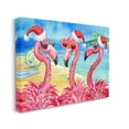 thumbnail image 3 of Stupell Industries Holiday Lights Flamingos Beach Graphic Art Gallery Wrapped Canvas Print Wall Art, Design by Paul Brent, 3 of 7