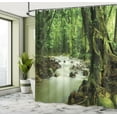 thumbnail image 5 of Ambesonne East Shower Curtain, Selangor State Malaysia, 69"Wx84"L, Green Brown, 5 of 5
