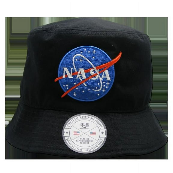 Rapid Dominance Meatball NASA Relaxed Bucket Hat, Black - Small & Medium