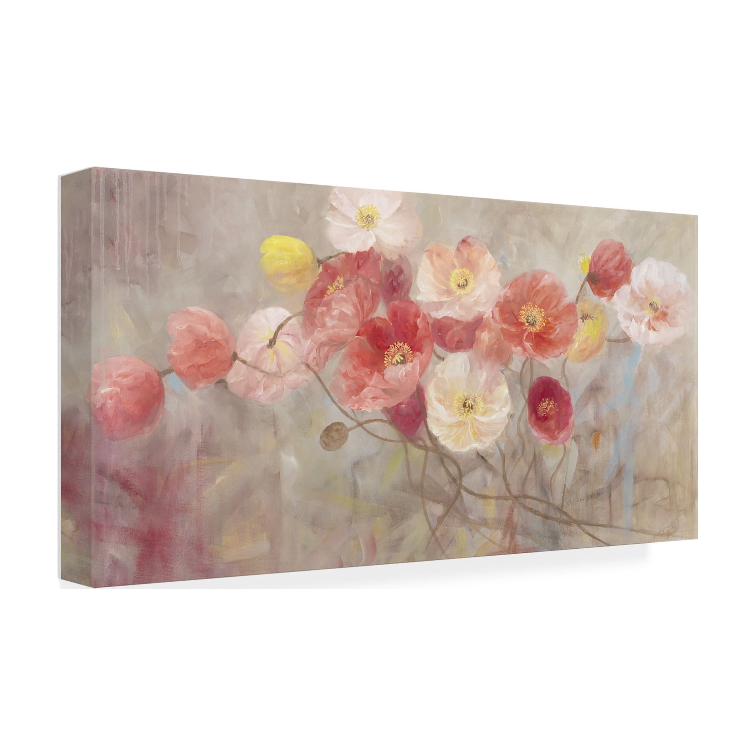 Li Bo 'Wild Poppies I' Canvas Art