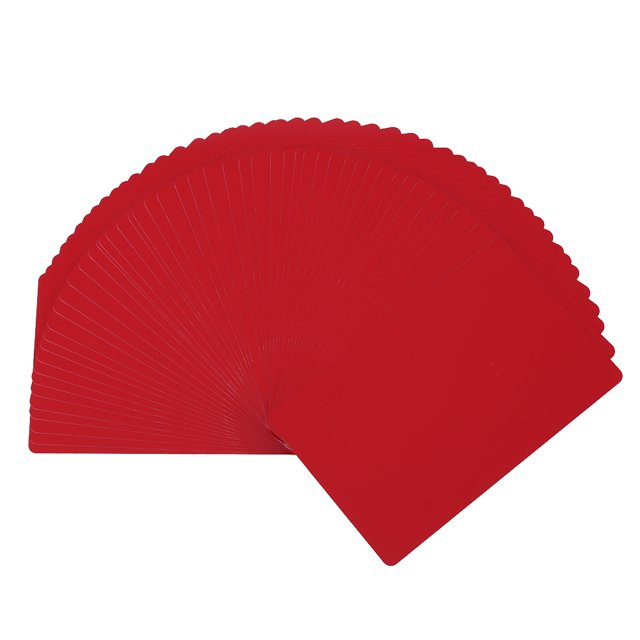 50 Tarjetas Visita Metal Color Aluminio Metal Multicolor Máquina Marcado Láser Fibra Tarjetas en Blanco Aleación Aluminio Materiales Depuración Grabado (rojo)