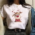 thumbnail image 1 of Camiseta con estampado de árbol de Navidad para mujer, ropa femenina de cuello redondo, Top de Modal de manga corta, regalo de Feliz Navidad, 1 of 5