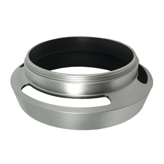 Metal Vented Lens Hood 37mm 40.5mm 43mm 46mm 49mm 52mm Cameras Sunshade Lens Cover Cap Protector