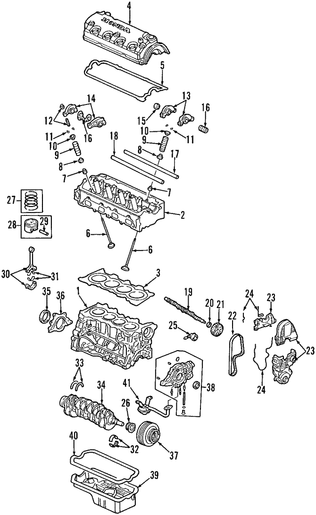 New Genuine Honda Engine Timing Cover OEM 11840PLM000