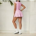thumbnail image 2 of Women's Flare Athletic Skort with Built-in Shorts High Waist- X Large, Pink, 2 of 6