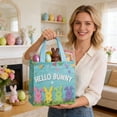 thumbnail image 5 of Anhility 12Pcs Easter Gift Bags Multicolor Bunny and Eggs Treat Tote Bags with Handles Egg Hunt Bag for Snack Candy Treat Party Favor Spring Birthday Party Supplies, 7.87x7.87x3.54in, 5 of 6