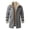 Gray, variant on Mens Big and Tall Shearling Trench Coat Long Sleeve Sherpa Jacket Outdoor Jacket Casual Outer Coat