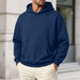 thumbnail image 2 of VBVC Men's Long Sleeve Hoodie with Pockets , Fall Stretchy Pullover Sweatshirt For Men, S-4XL, 2 of 6