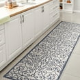 thumbnail image 4 of JONATHAN Y SANTA MONICA 2 x 10 Runner Rug, Madrid Vintage Filigree Textured Weave - Blue/Cream, SMB107F-210, 4 of 9