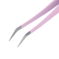 thumbnail image 3 of Eyelash Extension Tweezers Professional Stainless Steel Precise Bent Lash Tweezers for Fanning, 3 of 5