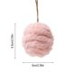 thumbnail image 3 of Adorno navideño de bola de terciopelo peludo de 6 cm | Decoración navideña de poliéster suave en morado, rosa y beige | Decoración ligera para colgar en el árbol | Adorno de corona | Regalo navideño, 3 of 6