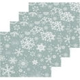 thumbnail image 2 of GZHJMY Christmas Snowflake Washcloths 6 Pack, Super Soft Absorbent Cotton Baby Face Towels, Washable Reusable Fingertip Towel for Bath Gym Hotel Spa, 12 x 12 Inch, 2 of 7