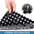 thumbnail image 2 of Bligli PVC Sink Divider Mat - Black(12.2"x4.7"), Non-Slip with 6 Suction Cups, Scratch & Stain Resistant, Fits Divided Basins, Easy to Clean, 2 of 7