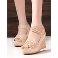 thumbnail image 6 of New Arrival Fashionable And Elegant Korean Style Wedge Heel Thick Sole Comfortable Lady Sandals (Random Sole Delivery), 6 of 6
