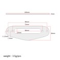 thumbnail image 2 of OULII 1Set Rectangular Chrome Brass Pickup Ring Screws with Style for Recording, 2 of 6