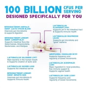 Probiotics 100 Billion CFU - 10 Premium Strains + Prebiotics - Best Daily Probiotic Supplement for Women & Men - For Immune Support, Digestive Health, Occasional Constipation & Gas - 120 Capsules
