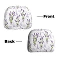 thumbnail image 6 of Kdxio Lavender Flowers Pattern Print 2 Piece Car Head Rest Covers Set Auto Front/Rear Seats Headrest Cover Universal Fit Most Cars,Sedan, SUV, 6 of 9