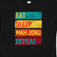 thumbnail image 4 of Inktastic Eat Sleep Mah Jong Repeat Boys or Girls Baby T-Shirt, 4 of 5