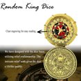 thumbnail image 3 of 7 in 2 Dice Spinner for Dungeons and Dragons TRPG Role Playing Dice, D&D Dice, Cthulhu - Color Casino Gold, 3 of 12