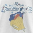 thumbnail image 2 of Girl's Snow White and the Seven Dwarfs Floral Branches Logo Graphic Tee White Large, 2 of 4