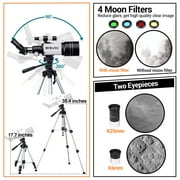 BEBANG Telescope for Adults Astronomy, 70mm Professional Refractor Telescope for Kids Beginners Adults