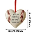 thumbnail image 3 of Heart Shaped Mini Baseball Inspirational Keepsake Pocket Hug With Bat Design Card For Players Coaches And Fans, 3 of 6