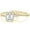 gold, variant on 2CT 925 Sterling Silver Bridal Ring Sets Emerald Cut CZ Engagement Vintage Promise Rings Marquise Wedding Bands for Women Size 3-12