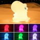 thumbnail image 3 of Creative White Dinosaur Silicone Night Light. Cartoon Colorful Atmosphere Led Bedside Lamp, 3 of 3