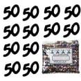 thumbnail image 2 of Confetti Number 50 Black - Half Pound (8 oz) - CCL7501, 2 of 8
