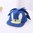 thumbnail image 5 of Figura de acción de Sonic, gorra de borde plano, gorra con visera, nudillos, sombra, algodón, hip hop, gorra de béisbol para niños, protector solar, dibujos animados, regalos de cumpleaños, 5 of 5