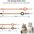 thumbnail image 4 of 2 uds Collar de gato-Collar de gato Airtag naranja soporte de etiqueta de aire impermeable hebilla de seguridad, Collar de gato antiestrangulamiento, Collar de gato personalizado oso de fresa Electrónica, 4 of 5