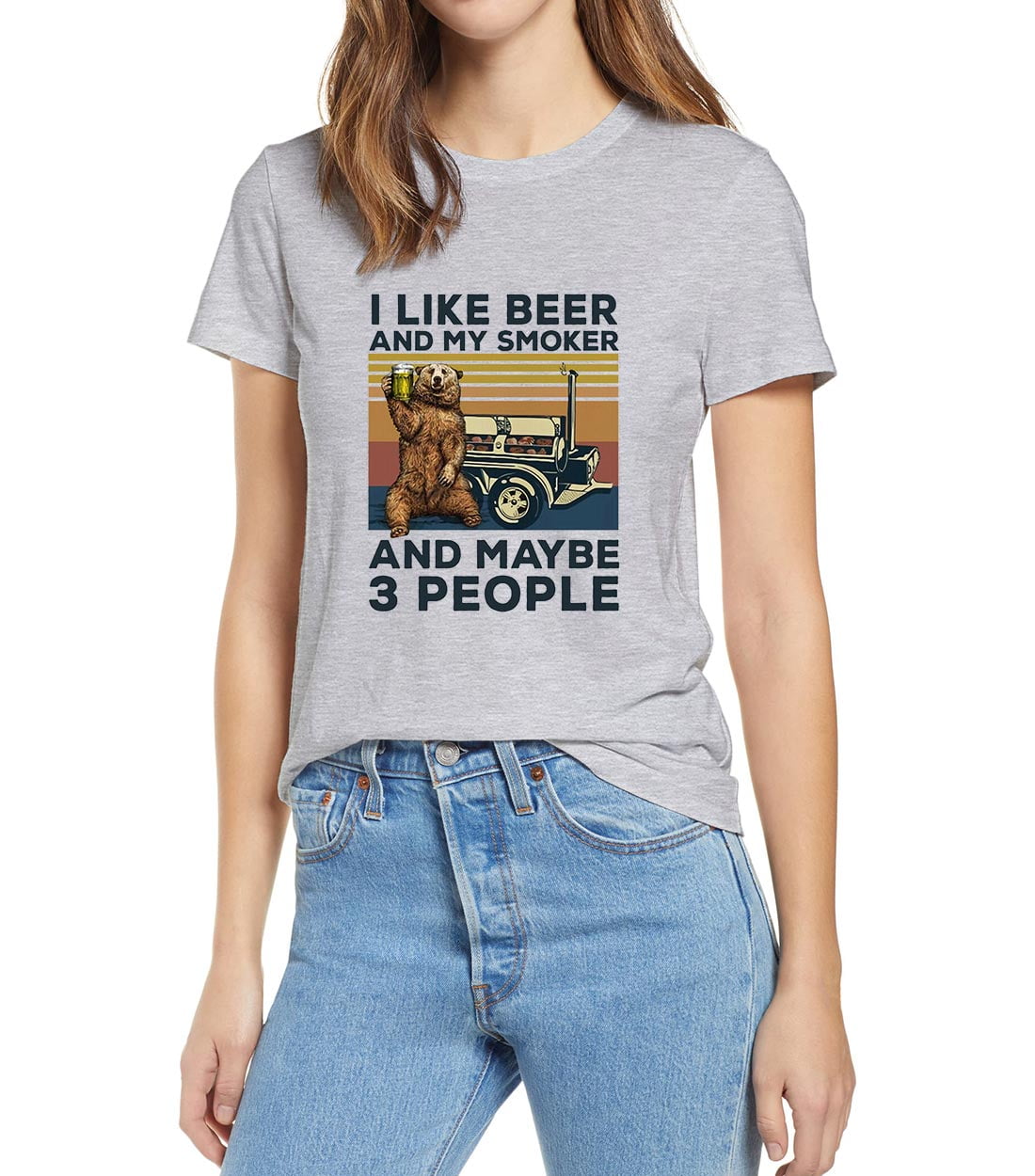 i like beer and my smoker shirt