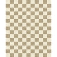 thumbnail image 4 of WIPONKEN 8'x10' Area Rugs for Living Room Large Checkered Modern Brown Rugs for Bedroom Office Machine Washable Farmhouse Dining Room Geometric Contemporary Rugs Non Slip Rugs, 4 of 7