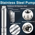 thumbnail image 5 of Imeshbean, 1 HP, 110 V, Corded Deep Well Submersible Water Transfer Pump, 33GPM, 5 of 9