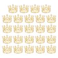 thumbnail image 1 of Uxcell 24Pcs Mini Crown Cake Toppers, Alloy Queen Princess Little Gold Crown Heart Shaped, Mini Pearls, 1 of 6