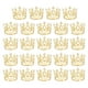 thumbnail image 1 of Uxcell 24Pcs Mini Toppers de Pastel en Forma de Corona, Aleación Reina Princesa Pequeña Corona Dorada en Forma de Corazón, Mini Perlas, 1 of 6