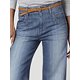 thumbnail image 4 of Pantalones vaqueros elásticos de cintura media para mujer con corte de bota y bolsillos lavados sin cinturónB-mid 蓝色水洗口袋X-Large, 4 of 5