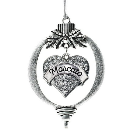 Moscato Pave Heart Holiday Ornament