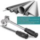 thumbnail image 3 of 180 degree tube bender, 1/4 inch pipe bender bending tool, hand benders for bending 6/8mm copper aluminum tubing, air conditioning plumbing, etc., 3 of 5