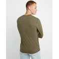 thumbnail image 3 of Hanes Henley Long Sleeve Originals Men's Tri-Blend Three Button Camping Outdoors, 3 of 5
