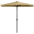 thumbnail image 4 of ABCCANOPY 9FT Patio Half Umbrella With Crank Handle, Khaki, 4 of 7