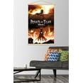 thumbnail image 2 of Attack on Titan - Fire Wall Poster with Wooden Magnetic Frame, 22.375" x 34", 2 of 6