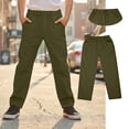 thumbnail image 3 of School Uniform Pants For Boys Fit Stretch Pants With Pockets Straight Pants Boys Green Pants Back To School Clothes For Boys Preppy Clothes 12-13 Years, 3 of 5