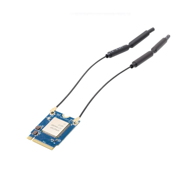 Wi-Fi6 + BT5.0 Network Adapter Module Development Board UART/ PCM PCle Interface 2.4GHz/5GHz MIMO Standard 2 Antennas for Orange Pi 5