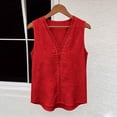thumbnail image 5 of Womens Cotton Linen Tank Top Sleeveless V Neck Hollow Out Beach Shirt Lightweight Loose Casual Summer Vacation Blouse Top, 5 of 6