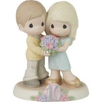 Precious Moments 223016 Ten Sweet Years Together Bisque Porcelain Figurine