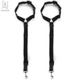 thumbnail image 2 of Gustave 2Packs Adjustable Pet Leash Seat Belt for Dogs and Cats, Nylon Seat Belt Strap, Dog Cat Seatbelt Harness for all Vehicles (Black), 2 of 9